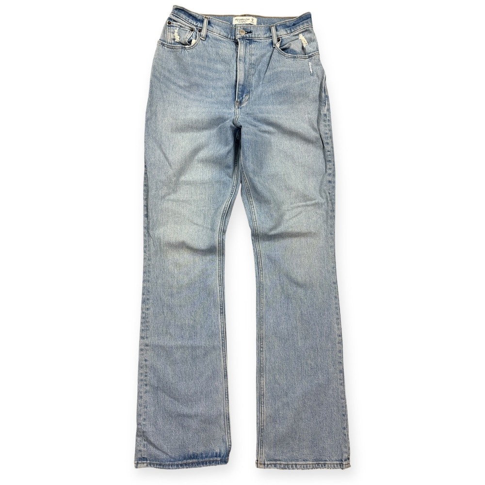 Abercrombie & Fitch Light Blue Flare Wide Leg Jeans